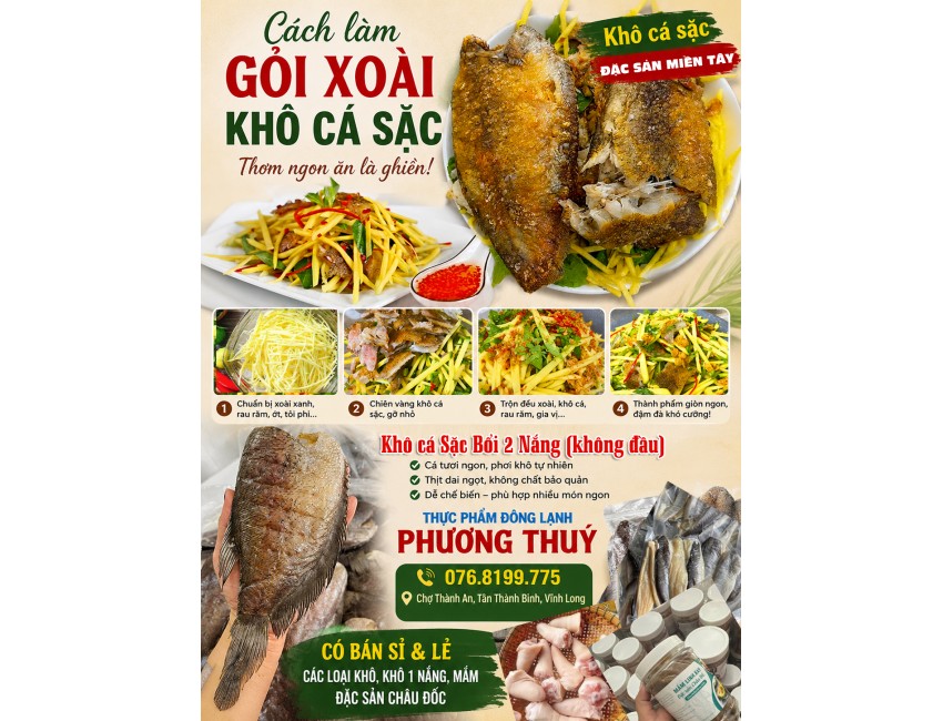 CÁCH LÀM GỎI XOÀI KHÔ CÁ SẶC THƠM NGON ĂN LÀ GHIỀN CÁCH LÀM GỎI XOÀI KHÔ CÁ SẶC THƠM NGON ĂN LÀ GHIỀN